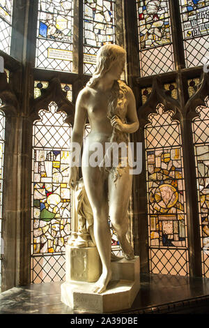 Statue de Lady Godiva dans une alcôve de la Grande Salle, St.Mary's Guildhall, Coventry Banque D'Images