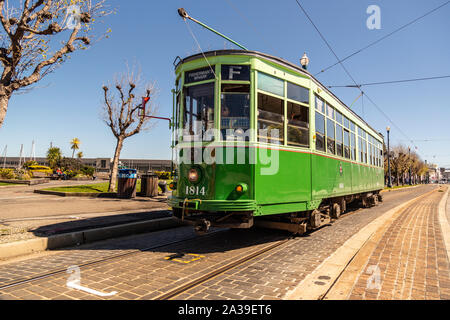 Les tramways de San Francisco Banque D'Images