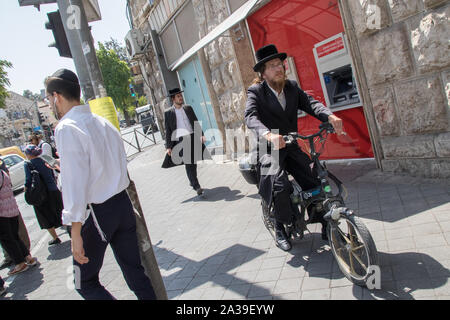 Mea Shearim, à l'ouest de Jérusalem, Israël Banque D'Images