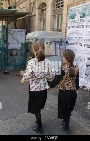 Mea Shearim, à l'ouest de Jérusalem, Israël Banque D'Images