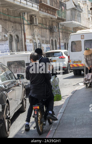 Mea Shearim, à l'ouest de Jérusalem, Israël Banque D'Images