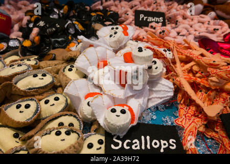 Lucy Sparrow's Pop Up vente Charcuterie Produits feutre, NYC, USA Banque D'Images