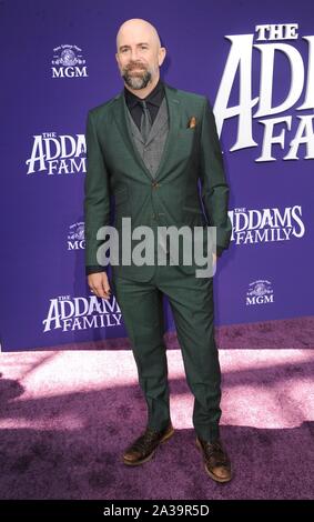 Los Angeles, CA. 6 octobre, 2019. Conrad Vernon à arrivés pour la famille ADDAMS Premiere, Westfield Century City, Los Angeles, CA le 6 octobre 2019. Credit : Elizabeth Goodenough/Everett Collection/Alamy Live News Banque D'Images
