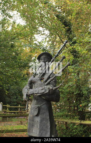 Chateau St venu , Normandie 09/10/2017. Pegasus Bridge. Ranville cemetery en Normandie est le dernier lieu de repos de soldats britanniques surtout tuer Banque D'Images