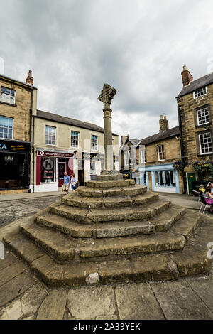 16, 07, 2019, dans la région de Alnwick Northumberland, England, UK , la Place du Vieux Marché Banque D'Images