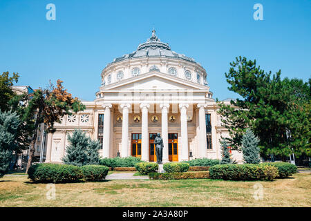 Salle de concert Athenaeum roumain à Bucarest, Roumanie Banque D'Images