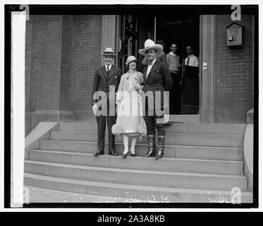 Sec. Jardine et M. et Mme Tom Mix, 21/05/25 Banque D'Images