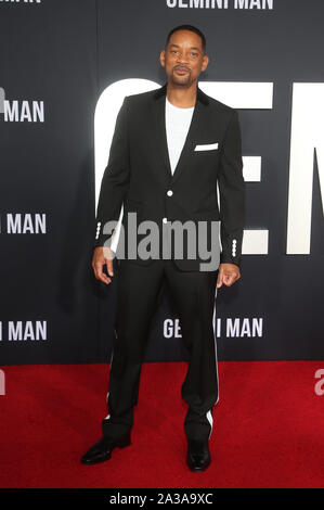Hollywood, CA. 6 octobre, 2019. Will Smith à l'homme Gémeaux première au théâtre chinois de Grauman à Hollywood, Californie le 6 octobre 2019. Credit : Faye Sadou/media/Alamy Punch Live News Banque D'Images