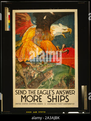 Envoyer la réponse d'aigle - plus de navires Banque D'Images