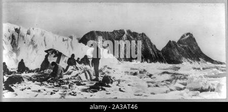 L'expédition de Shackleton en Antarctique sur l'île de l'éléphant d'où Sir Ernest Shackleton trouvé perdu partie. Banque D'Images