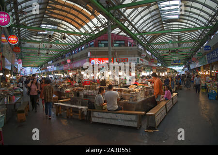 Marché de Gwangjang à Séoul, Corée du Sud Banque D'Images