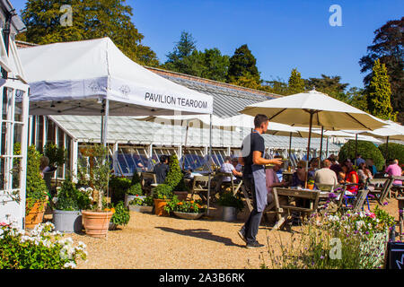 20 septembre 2019 une offre de travail en le pavillon de thé à Stanstead House stately home et terrains dans le parc national des South Downs dans l'ouest de Susse Banque D'Images