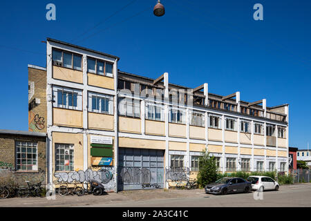 Ancien bâtiment industriel, l'ancien forgeron, sur Sigurdsgade 35 à Copenhague, Danemark Banque D'Images