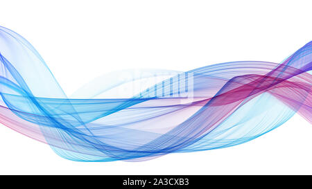 Abstract soft wave design en violet, bleu. Banque D'Images