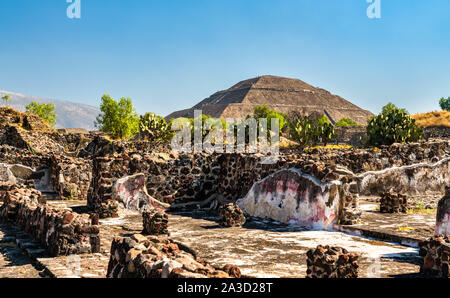 Pyramide du Soleil à Teotihuacan au Mexique Banque D'Images