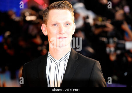 Tom Harper participant à la UK Premiere de l'aéronautes dans le cadre de la BFI London Film Festival 2019 qui a eu lieu à l'odéon Luxe, Leicester Square à Londres. Banque D'Images