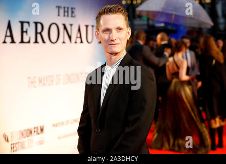 Tom Harper participant à la UK Premiere de l'aéronautes dans le cadre de la BFI London Film Festival 2019 qui a eu lieu à l'odéon Luxe, Leicester Square à Londres. Banque D'Images