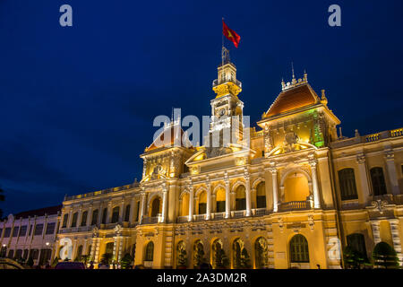 Il bâtiment de Comité du peuple à Ho Chi Minh ville Vietnam Banque D'Images