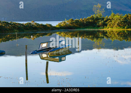 Lochcarron village sur les rives du Loch Carron, Strathcarron, Wester Ross, Highlands d'Ecosse Banque D'Images