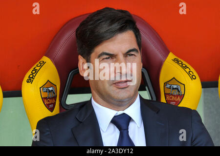 Roma - Cagliari 1-1 06/10/2019 Stadio Olimpico, Paulo Fonseca Rome - Cagliari 1-1 06/10/2019 Stade Olympique, Paulo Fonseca Ph. Vincenzo izzo Banque D'Images