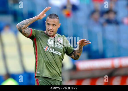 Roma - Cagliari 1-1 06/10/2019 Stadio Olimpico, Radja Nainggolan Rome - Cagliari 1-1 06/10/2019 Stade Olympique, Radja Nainggolan Ph. Vincenzo izzo Banque D'Images