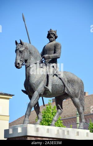 Statue du roi Béla IV, Szeged, Hongrie, comté de Csongrád, Magyarország, Europe Banque D'Images