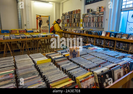 Copenhague, Danemark - mai 04, 2019 : la sélection d'enregistrements à record shop Banque D'Images