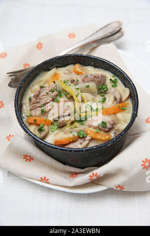 Blanquette de veau à l'ancienne Banque D'Images