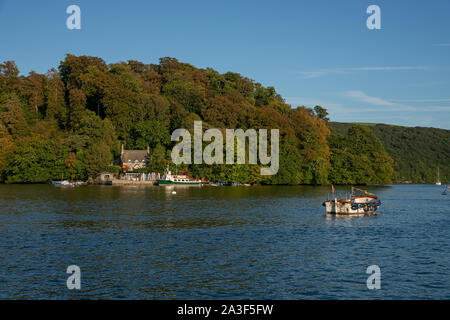 Greenway Quay et ferry, Dittisham, Devon, Royaume-Uni Banque D'Images