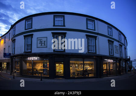 Café Costa, Axminster, Devon. Banque D'Images