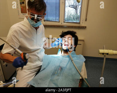 L'Italie, Verdello, Marco Goisis dentiste Banque D'Images