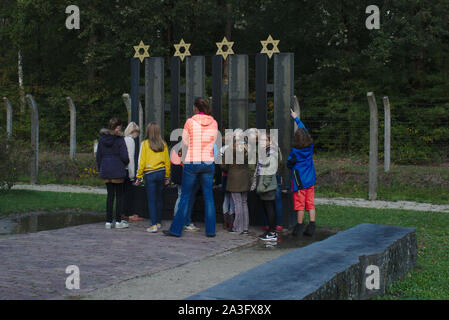 Mémorial pour les enfants exécuté après l'expulsion de Herzogenbusch camp de concentration. Camp Vught National Monument. Aux Pays-Bas. Banque D'Images