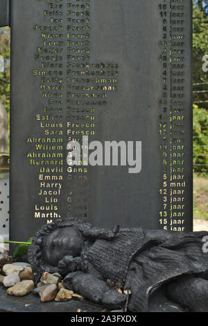 Mémorial pour les enfants exécuté après l'expulsion de Herzogenbusch camp de concentration. Camp Vught National Monument. Aux Pays-Bas. Banque D'Images