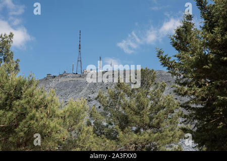 Mont Olympos, Lesvos, Grèce. Banque D'Images