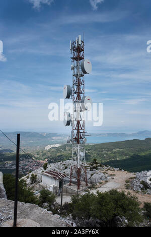 Mont Olympos, Lesvos, Grèce. Banque D'Images