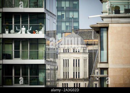 Manchester vue du soleil chambre bâtiment classé Grade II dans le style art déco sur Quay Street Banque D'Images