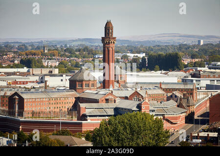 HMP Catégorie A Manchester strangeways prison de haute sécurité de la prison des hommes à Manchester, Angleterre, exploité par le Service des prisons de Sa Majesté, conçu par Banque D'Images