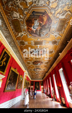 L'Angleterre, Londres, Kensington, Kensington Palace, le King's appartements d'État, King's Gallery Banque D'Images