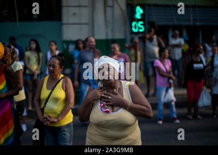 Fidèles participer au pèlerinage que chaque année rend hommage à la Vierge de la Charité, patronne de Cuba. Banque D'Images