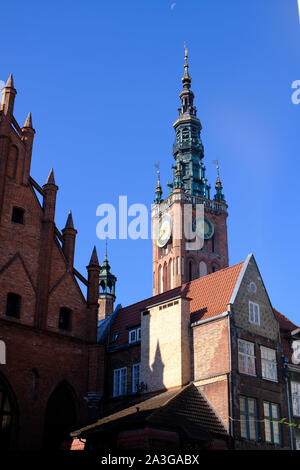 Impressions de Gdańsk (Danzig en allemand), une ville portuaire sur la côte baltique de la Pologne Banque D'Images