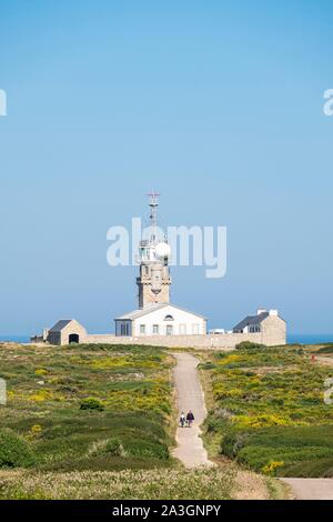 La France, Finistère, Plogoff, le sémaphore de la Pointe du Raz Banque D'Images