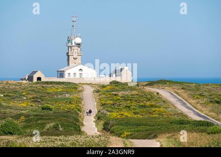 La France, Finistère, Plogoff, le sémaphore de la Pointe du Raz Banque D'Images