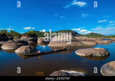 La Colombie, Llanos, Parc National Tuparro, Maipure raudales , ou whitewaters Banque D'Images