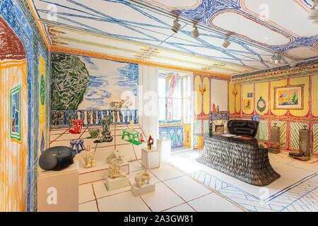 France, Paris, le Musée des Arts Décoratifs situé dans le Pavillon de Marsan, Palais du Louvre, la galerie de presse Banque D'Images