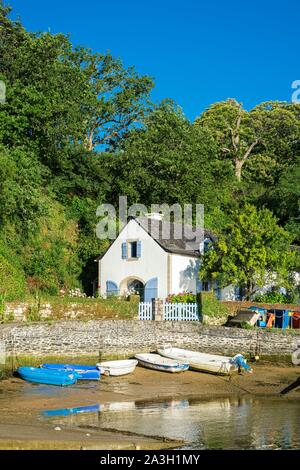 La France, Finistère, Clohars-Carnoet, Pouldu, à l'embouchure de la rivière ?ta Banque D'Images