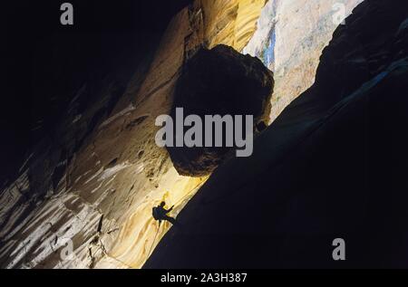 La France, l'île de la réunion, les Canyons, la Chapelle Canyon, cirque de Cilaos Banque D'Images