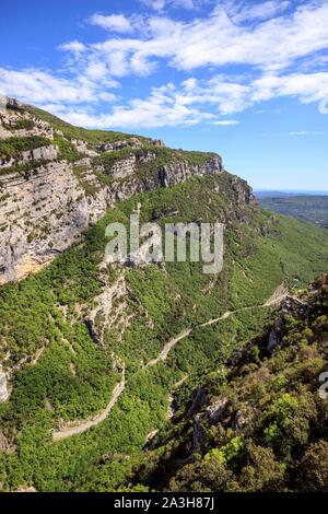 France, Alpes Maritimes, le Parc naturel regional des Prealpes d'Azur, Gourdon, les Gorges du Loup Banque D'Images