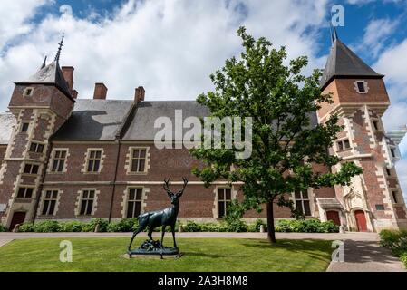 France, Loiret, Gien, château musée de Gien (Musée du Château de Gien) à partir de la 15e siècle Banque D'Images