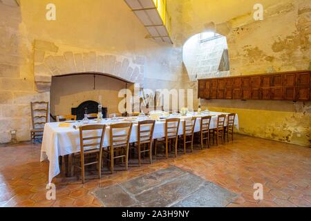 France, Seine et Marne, Maincy, le château de Vaux le Vicomte, la cuisine Banque D'Images