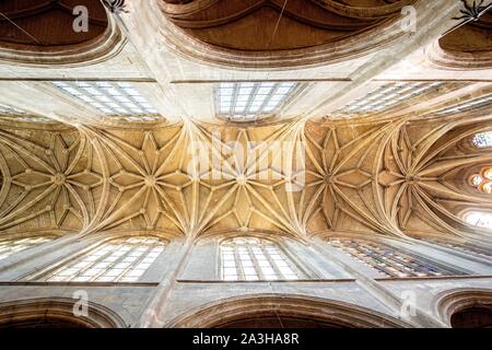 France, Seine et Marne, Melun église Saint Aspais de Melun Banque D'Images